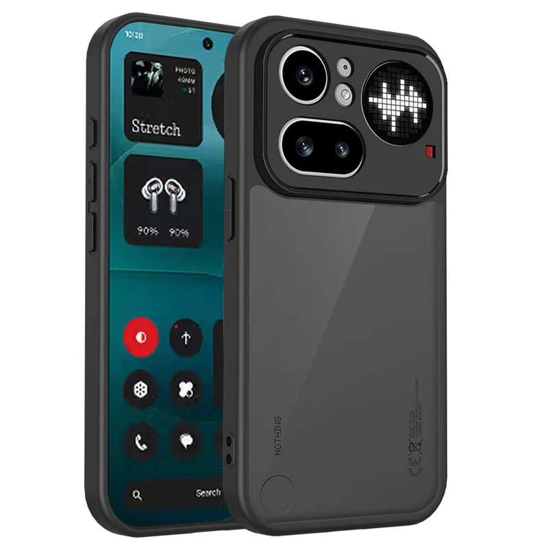 Für Nothing Phone (4a) Pro Magnetische Hülle Skin Touch Matt PC + TPU Sturzgeschützte Handyhülle - Durchscheinend