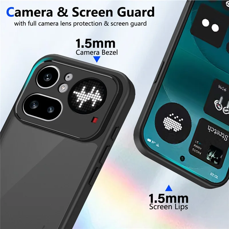 Für Nothing Phone (4a) Pro Magnetische Hülle Skin Touch Matt PC + TPU Sturzgeschützte Handyhülle - Durchscheinend