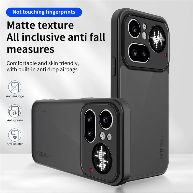 Für Nothing Phone (4a) Pro Magnetische Hülle Skin Touch Matt PC + TPU Sturzgeschützte Handyhülle - Durchscheinend