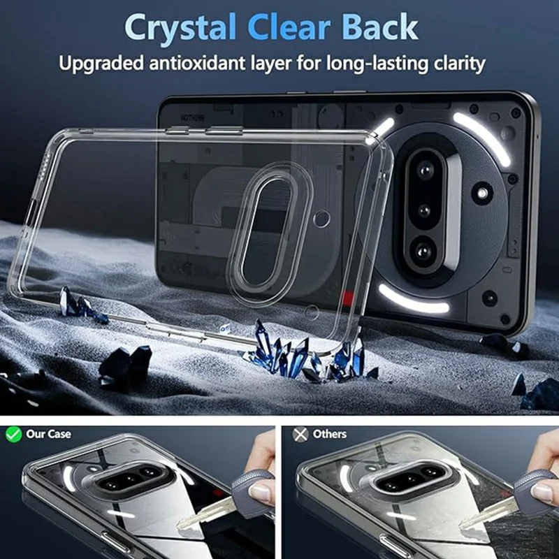 For Nothing Phone (4a) Case Transparent TPU Shockproof Phone Cover