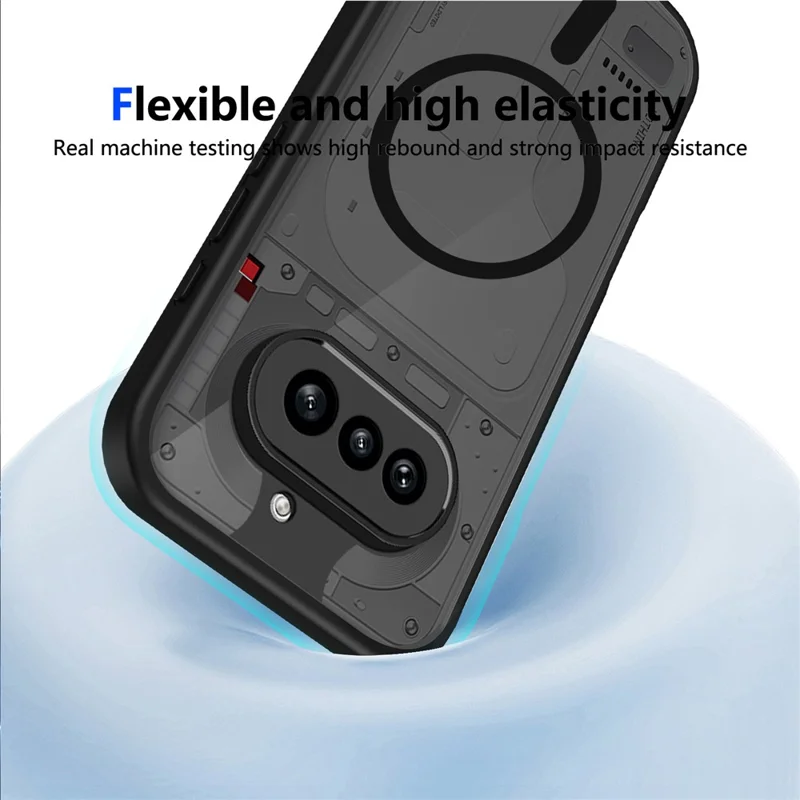 For Nothing Phone (4a) Magnetisk Case Skindeling Matte PC + TPU Anti-drop Telefonbeskyttelse