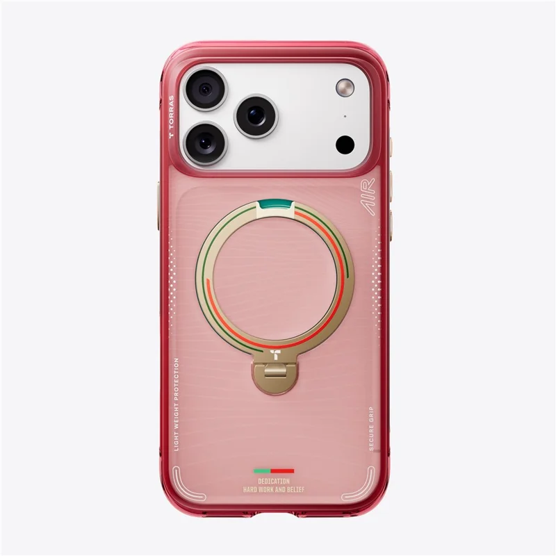 TORRAS Ostand Q3 Air para iPhone 17 Pro Max Funda Magnética con Soporte Giratorio de 360° Funda de TPU y PC, Edición Limitada FPF - Ola de Pasión