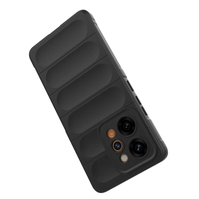 For Realme P4 Power 5G Phone Case Anti-Drop Soft TPU Rugged Back Cover - Black