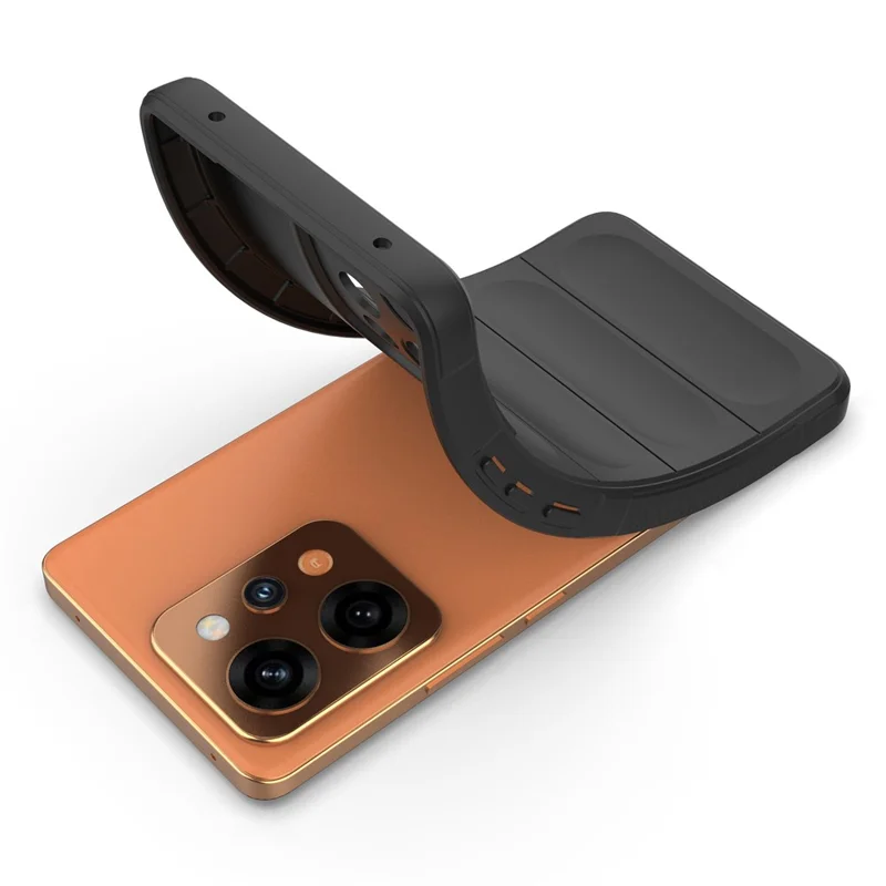 For Realme P4 Power 5G Phone Case Anti-Drop Soft TPU Rugged Back Cover - Black