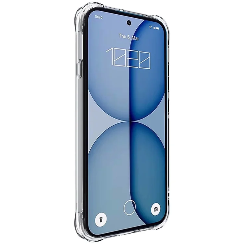 IMAK for Nothing Phone (4a) Magnetic Case Airbag Shockproof Protection TPU Phone Cover - Transparent