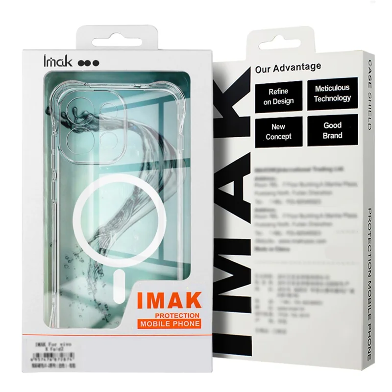 IMAK para Google Pixel 10a Funda Magnética Airbag de Protección Antigolpes - Funda Transparente de TPU