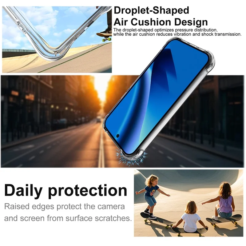 IMAK para Google Pixel 10a Funda Magnética Airbag de Protección Antigolpes - Funda Transparente de TPU