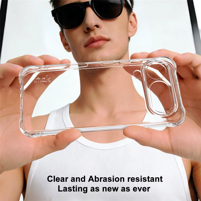 IMAK pour Honor Magic8 Pro Air 5G étui magnétique Airbag de protection antichoc Coque de téléphone en TPU - Transparent