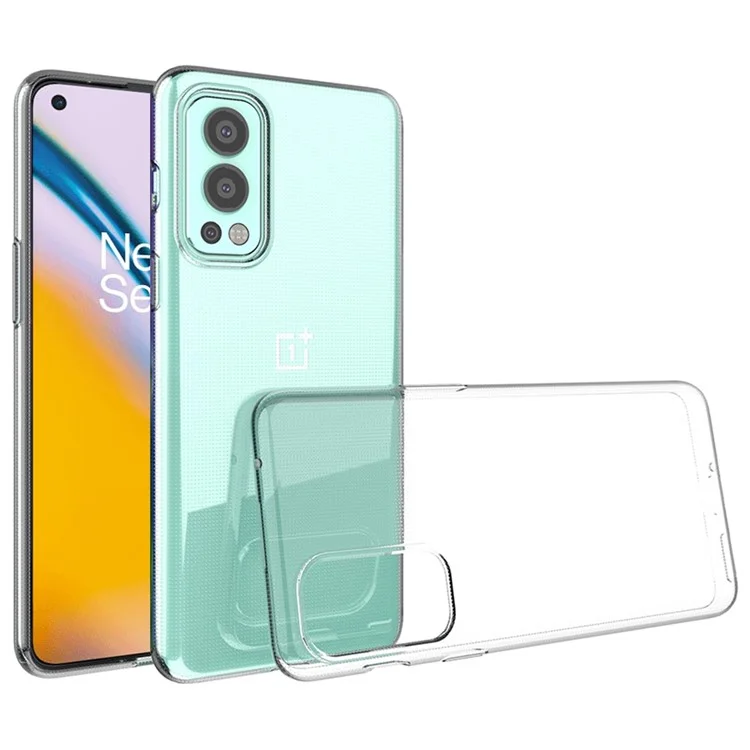 For OnePlus Nord 2 5G Slim Fit Transparent Phone Case Soft TPU Comfort Grip Shockproof Back Cover