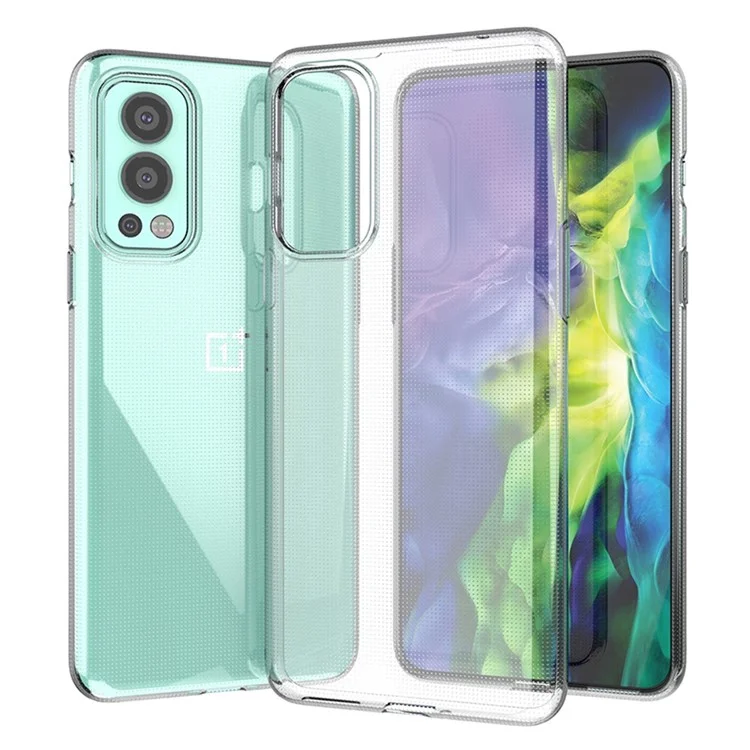 For OnePlus Nord 2 5G Slim Fit Transparent Phone Case Soft TPU Comfort Grip Shockproof Back Cover