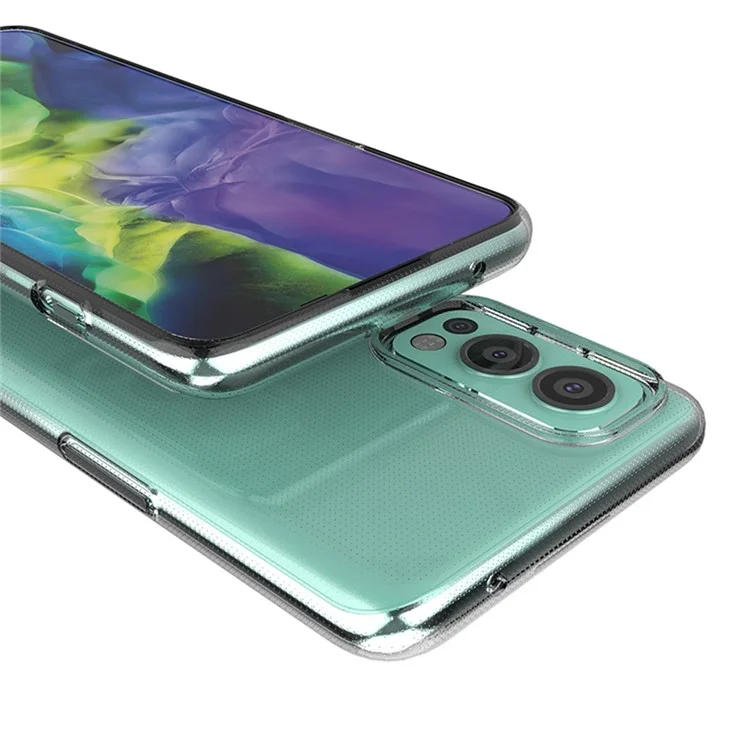 For OnePlus Nord 2 5G Slim Fit Transparent Phone Case Soft TPU Comfort Grip Shockproof Back Cover