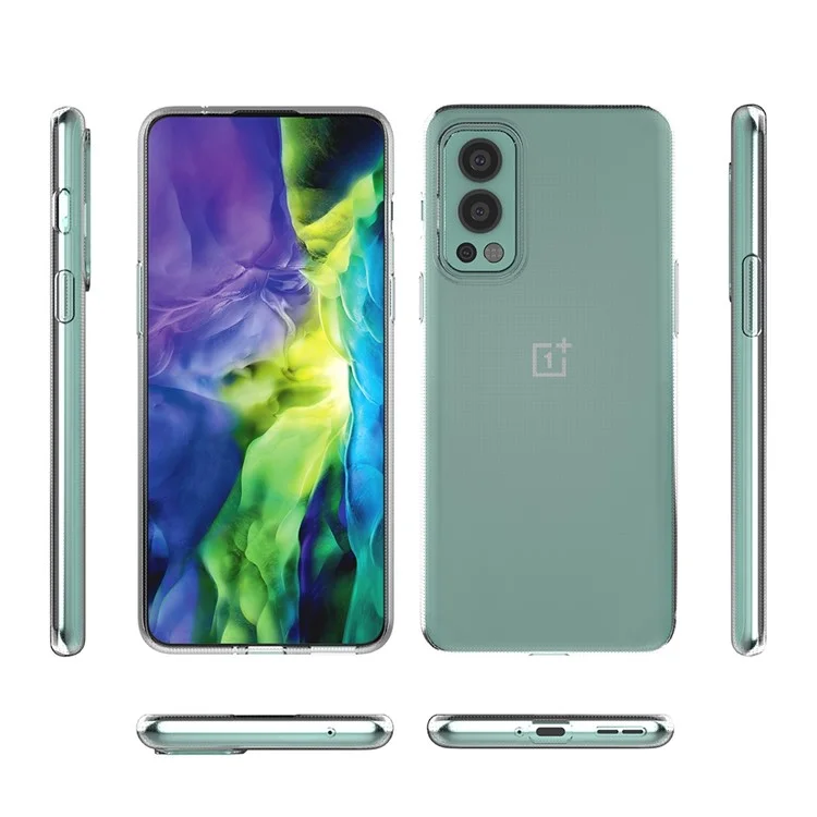 For OnePlus Nord 2 5G Slim Fit Transparent Phone Case Soft TPU Comfort Grip Shockproof Back Cover