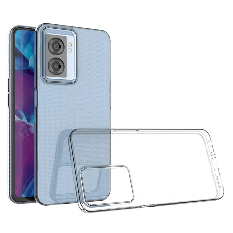 For Oppo A57 (2022) 5G / A77 5G / OnePlus Nord N300 5G Slim Thin Shockproof Phone Case Transparent TPU Anti-Scratch Cover