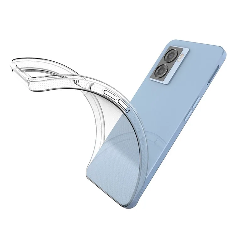 For Oppo A57 (2022) 5G / A77 5G / OnePlus Nord N300 5G Slim Thin Shockproof Phone Case Transparent TPU Anti-Scratch Cover