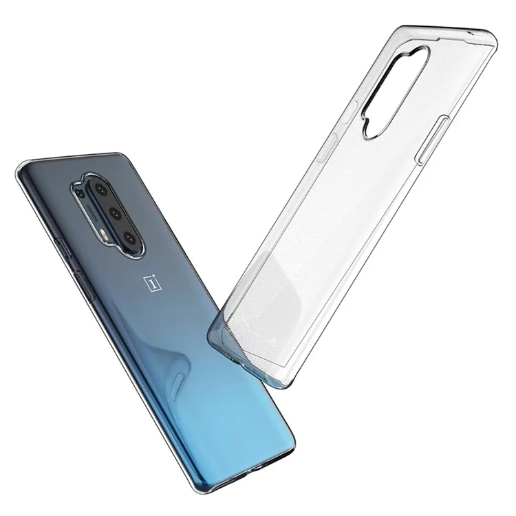 Para o OnePlus 8 Pro Clear Limpo Antico-amarelo Capa de Telefone Protetora Soft TPU Slim Fit Cover