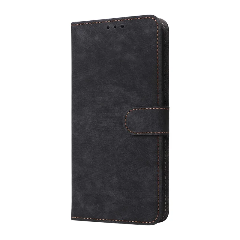 For TECNO Camon 50 4G Case Wallet RFID Blocking PU Leather Phone Cover Stand with Strap - Black