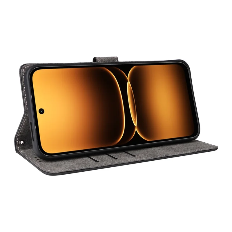 For Infinix Smart 20 4G Case Wallet RFID Blocking PU Leather Phone Cover Stand with Strap - Black