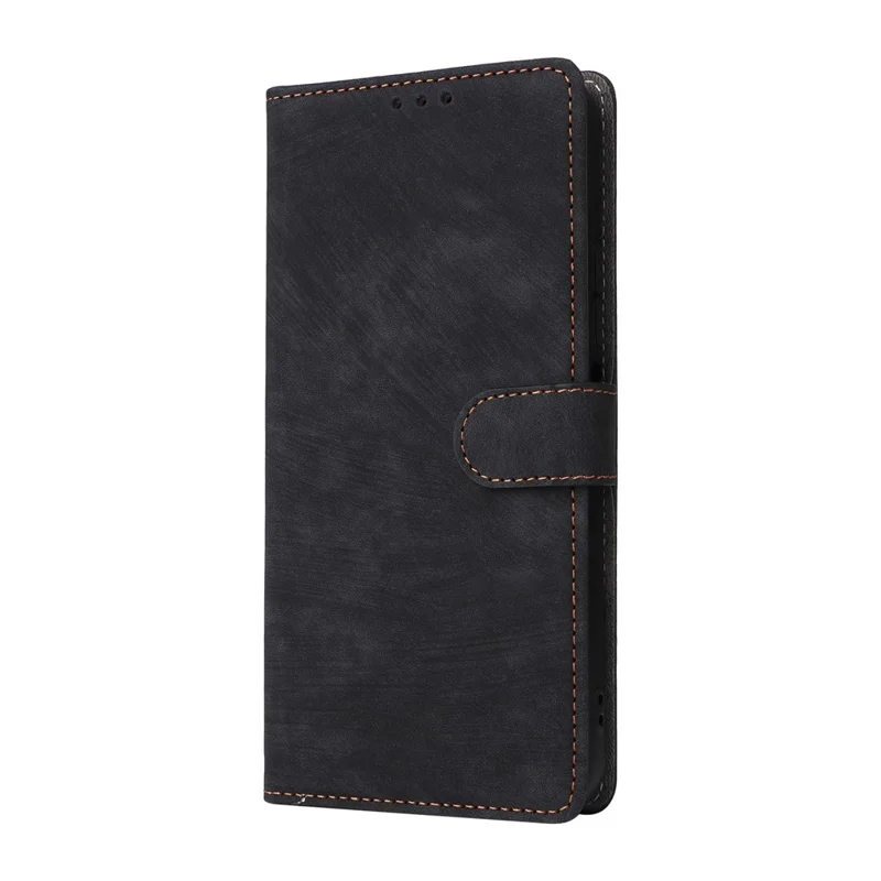 Чехол для TCL K70 4G / K70 Power 4G, с функцией кошелька, блокировкой RFID, из искусственной кожи с подставкой и ремешком - черный