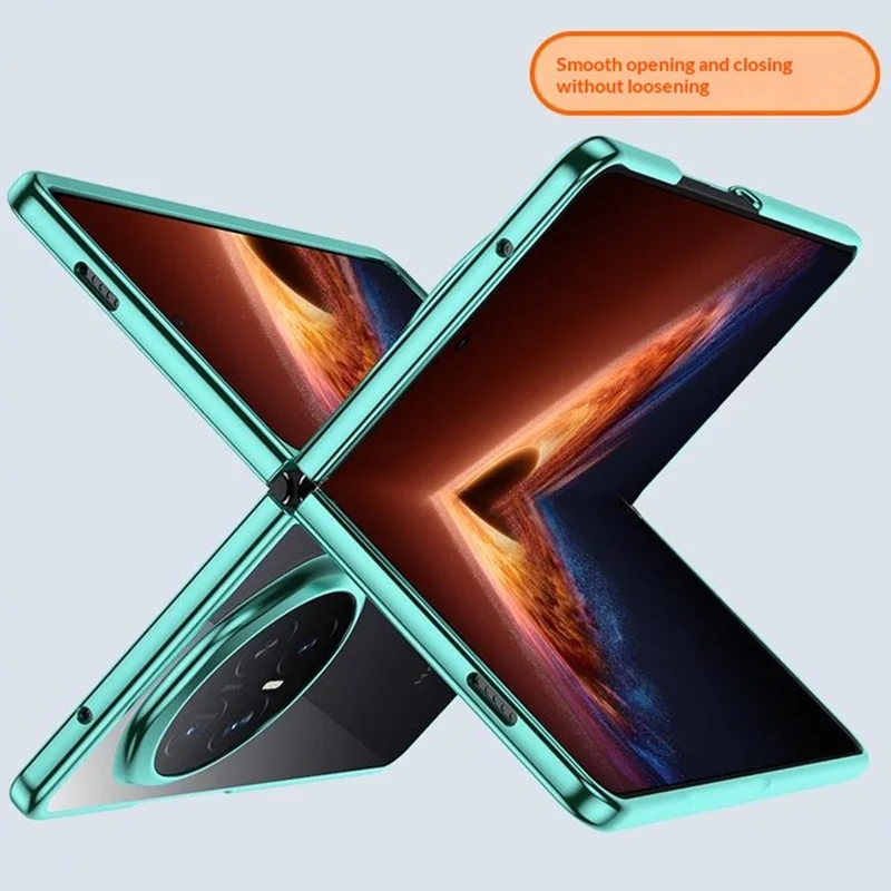 Capa para Honor Magic V6 5G Ultrafina com Estrutura Transparente Galvanizada - Dourada