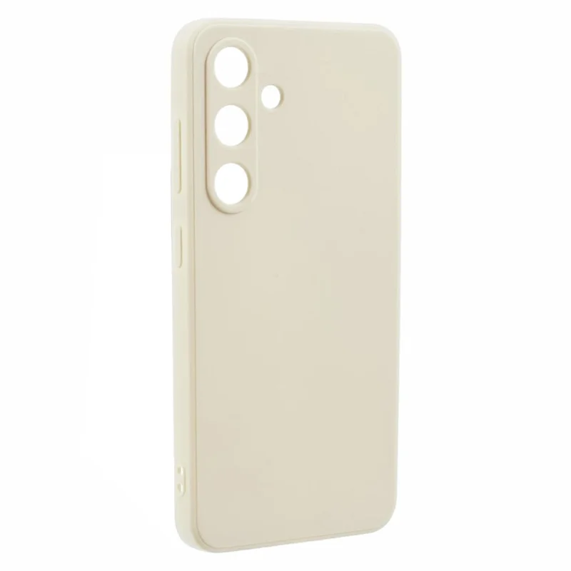 For Samsung Galaxy A37 5G Case Precise Cutouts Straight Edge TPU Shockproof Phone Cover - White