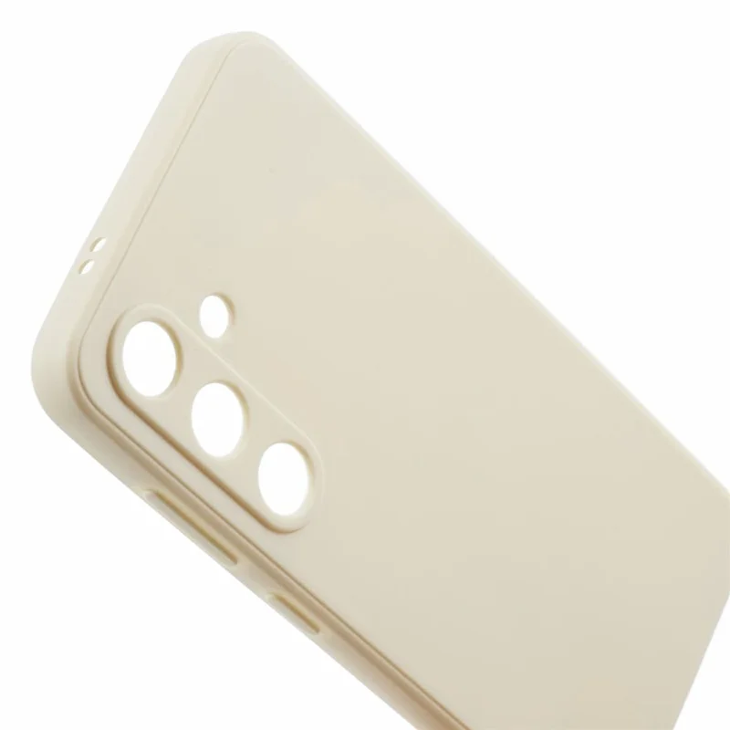 For Samsung Galaxy A37 5G Case Precise Cutouts Straight Edge TPU Shockproof Phone Cover - White