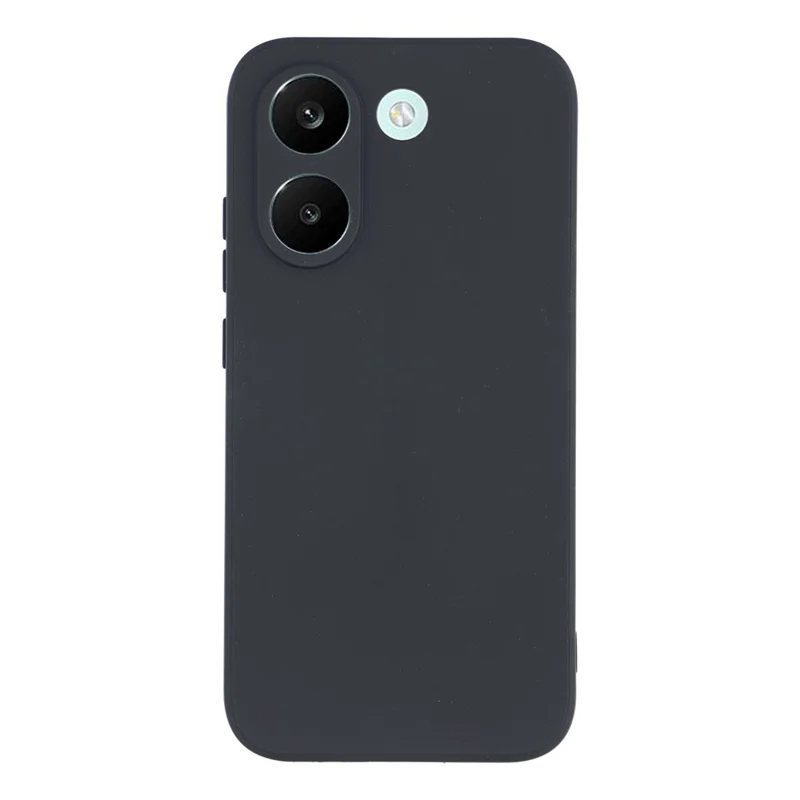 For Xiaomi Redmi Turbo 5 5G Case Precise Cutouts Straight Edge TPU Shockproof Phone Cover - Black