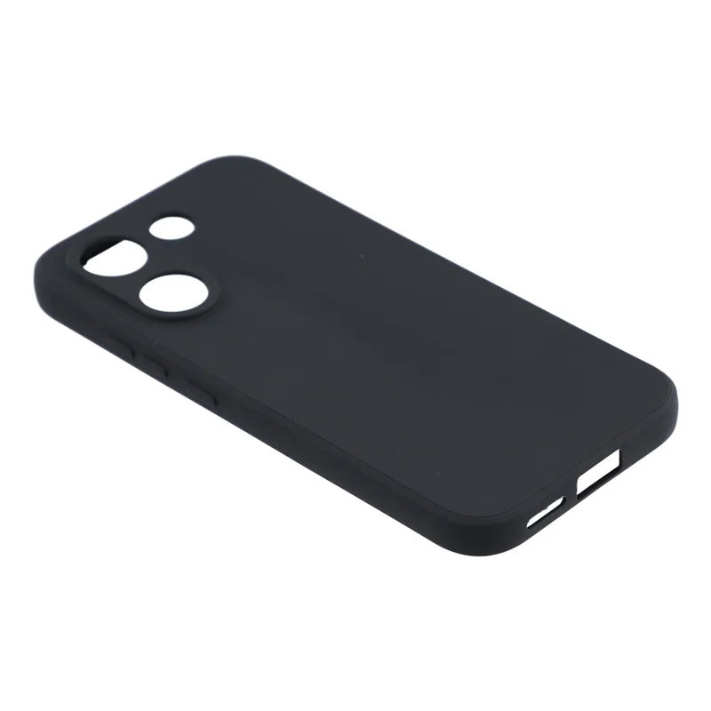 For Xiaomi Redmi Turbo 5 5G Case Precise Cutouts Straight Edge TPU Shockproof Phone Cover - Black
