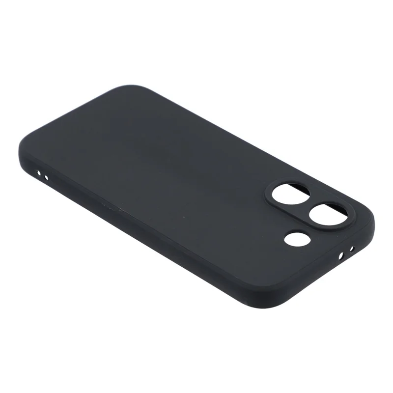 For Xiaomi Redmi Turbo 5 5G Case Precise Cutouts Straight Edge TPU Shockproof Phone Cover - Black