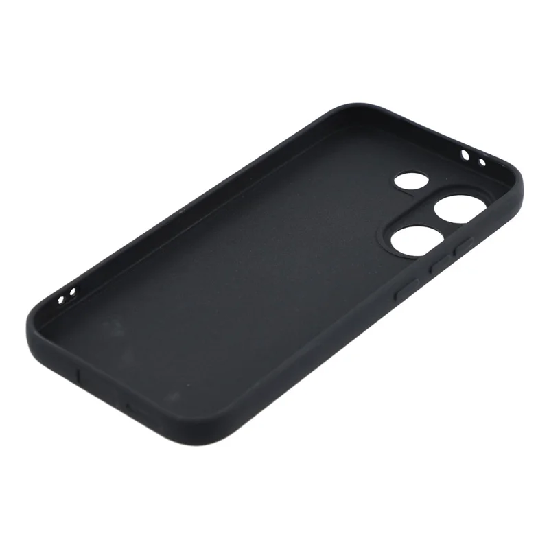 For Xiaomi Redmi Turbo 5 5G Case Precise Cutouts Straight Edge TPU Shockproof Phone Cover - Black