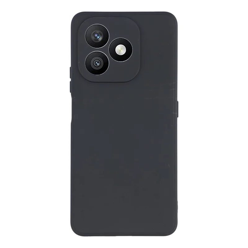 For Honor X8d 4G Case Precise Cutouts Straight Edge TPU Shockproof Phone Cover - Black