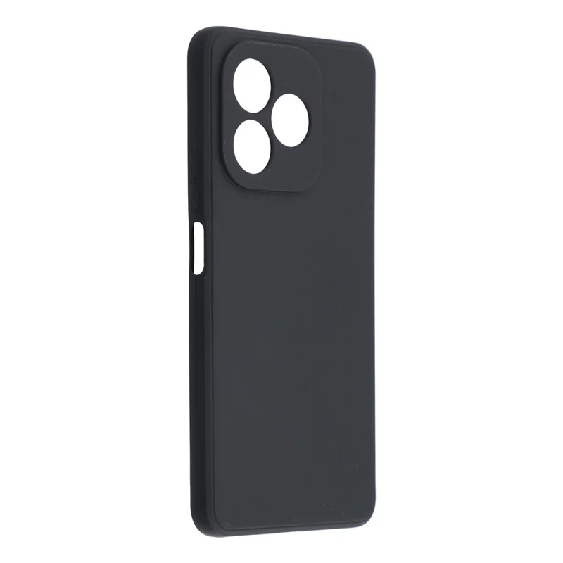 For Honor X8d 4G Case Precise Cutouts Straight Edge TPU Shockproof Phone Cover - Black