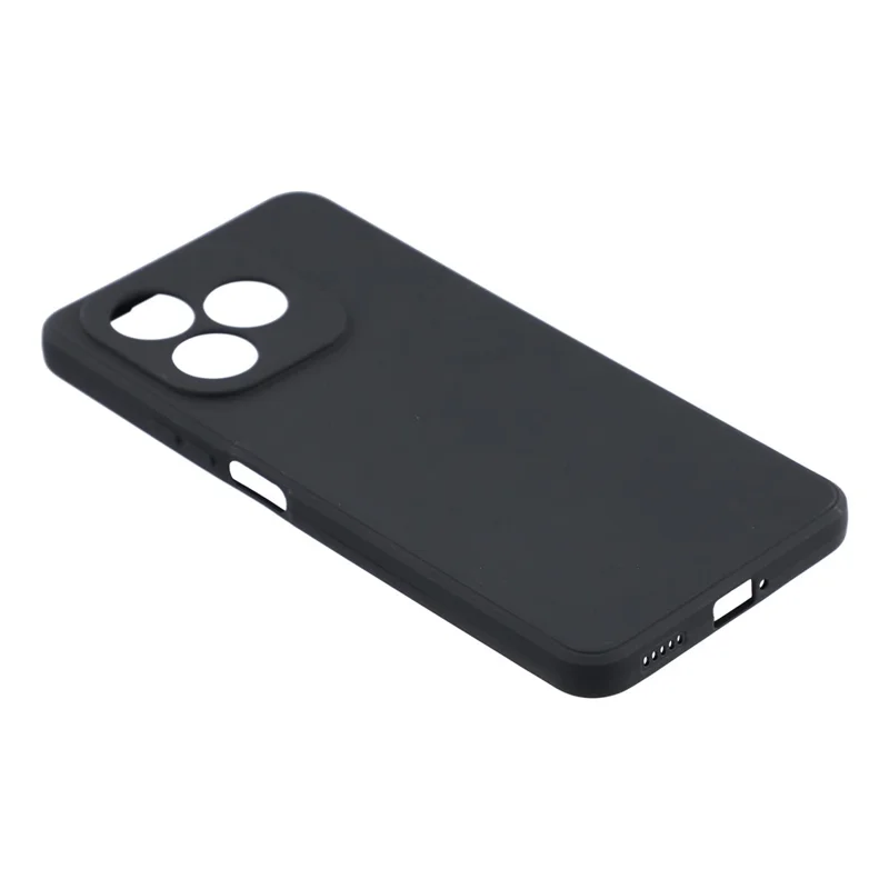 For Honor X8d 4G Case Precise Cutouts Straight Edge TPU Shockproof Phone Cover - Black