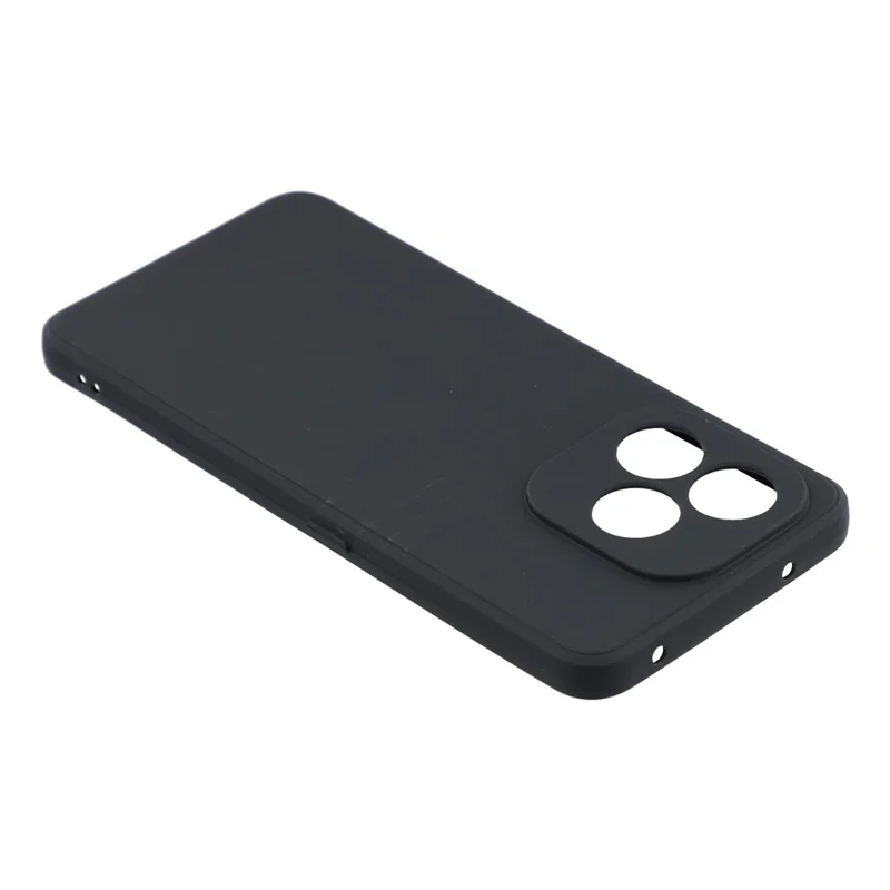 For Honor X8d 4G Case Precise Cutouts Straight Edge TPU Shockproof Phone Cover - Black