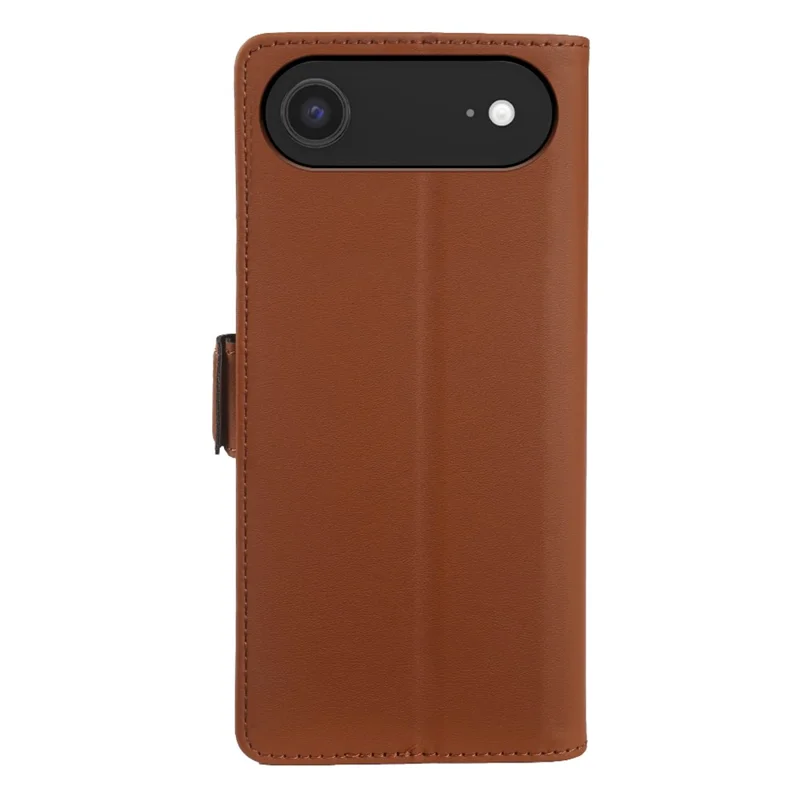 For iPhone Air Leather Case Wallet Stand TPU + PU Skin-touch Cover - Brown