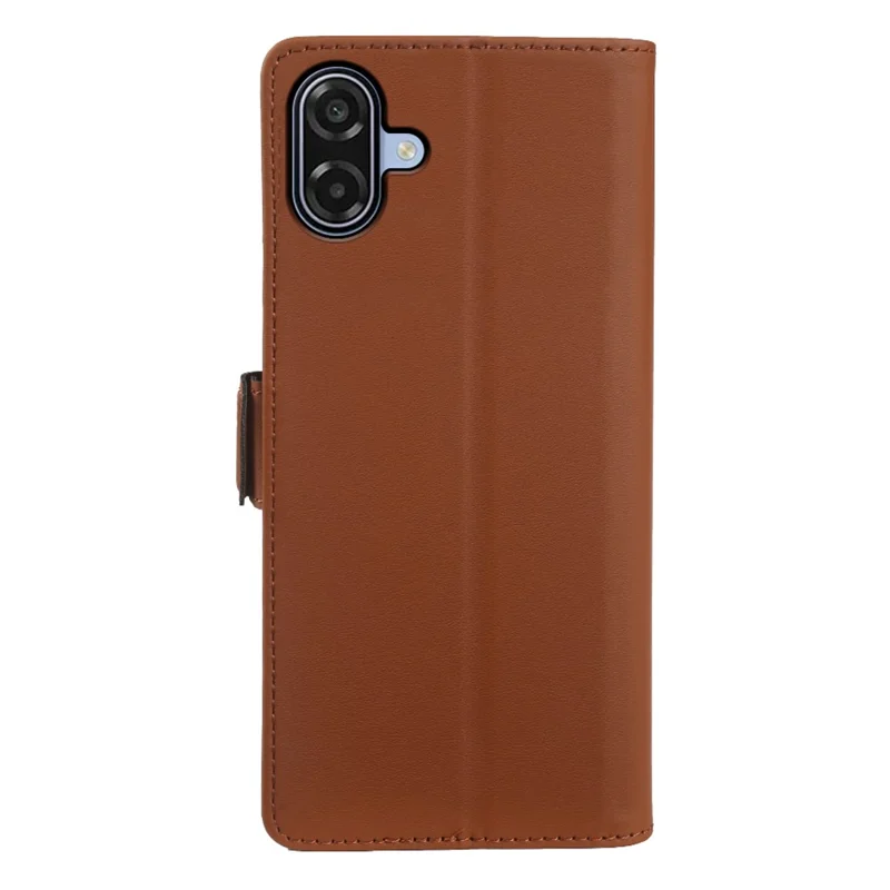 For Samsung Galaxy A07 4G Leather Case Wallet Stand TPU + PU Skin-touch Cover - Brown