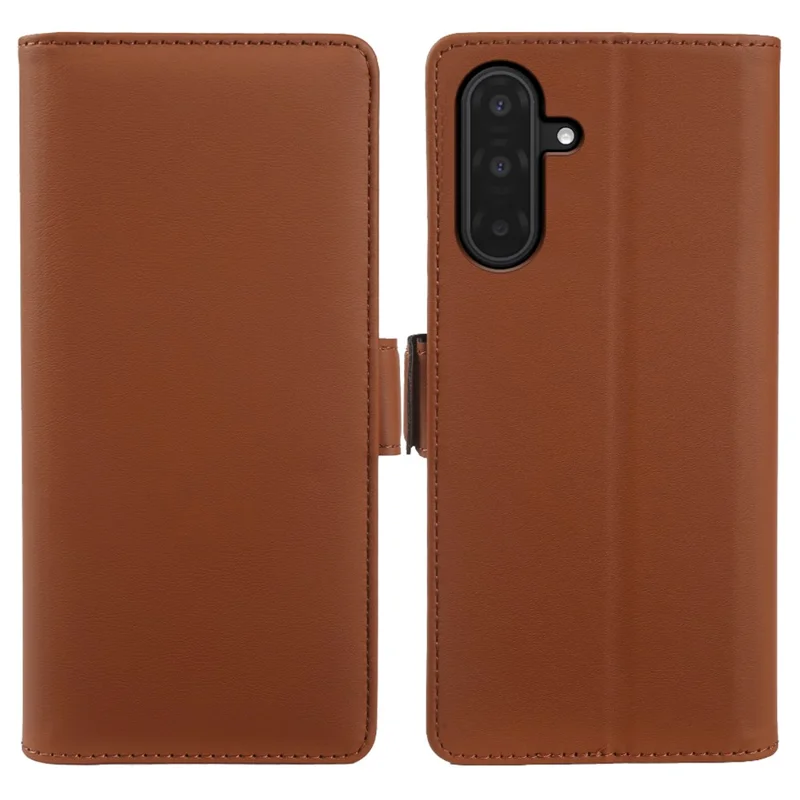 Leather Case For Samsung Galaxy A17 5G  /  4G Wallet Stand TPU + PU Skin-touch Cover - Brown