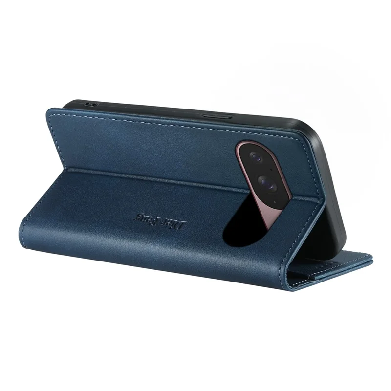 DIERFENG DF-019 for Google Pixel 10  /  10 Pro Leather Wallet Case Magnetic Flip Cover with Card Slots RFID Blocking - Blue
