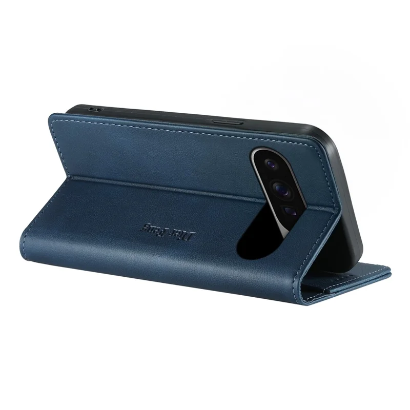 DIERFENG DF-019 für Google Pixel 10 Pro XL Ledertasche Mit Magnetklappe und Kartensteckplätzen RFID-Schutz – Blau