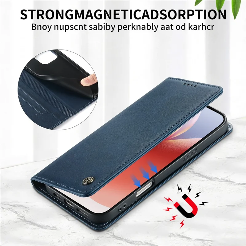 DIERFENG DF-019 für Google Pixel 10 Pro XL Ledertasche Mit Magnetklappe und Kartensteckplätzen RFID-Schutz – Blau