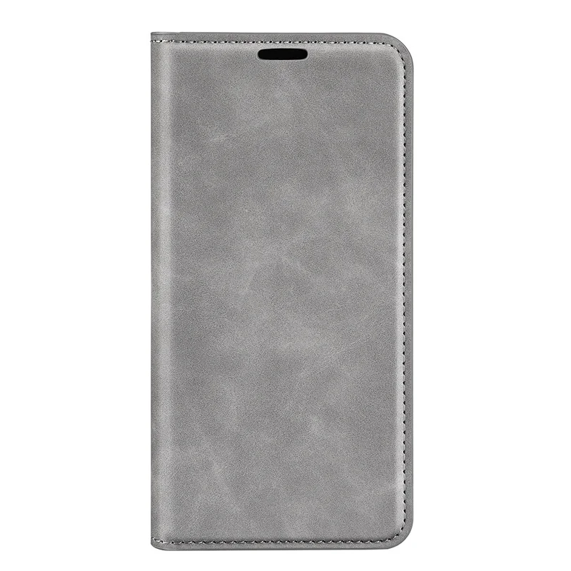 Capa de Telemóvel com Toque Suave para Xiaomi Redmi Note 12 5G (Global) / (Índia) / (China) / Poco X5 5G, Capa Carteira com Fecho Magnético Automático, Suporte em Couro PU, Cinzento