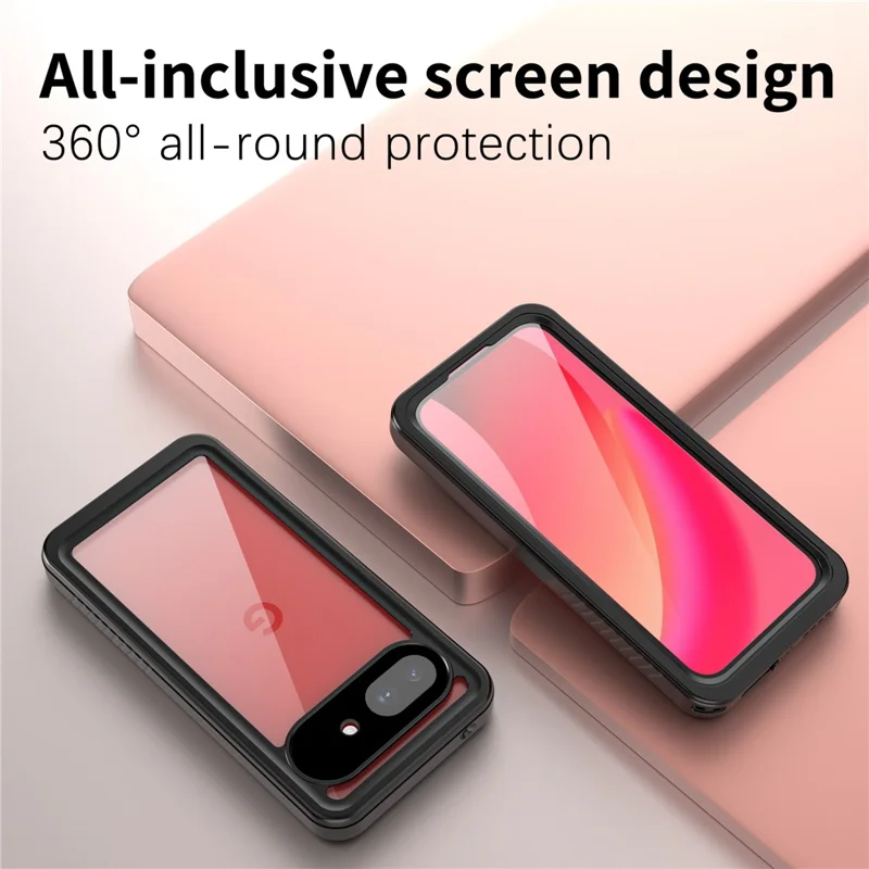 Водонепроницаемый чехол REDPEPPER серии FS для Google Pixel 10a, защита IP68, ударопрочный чехол — черный