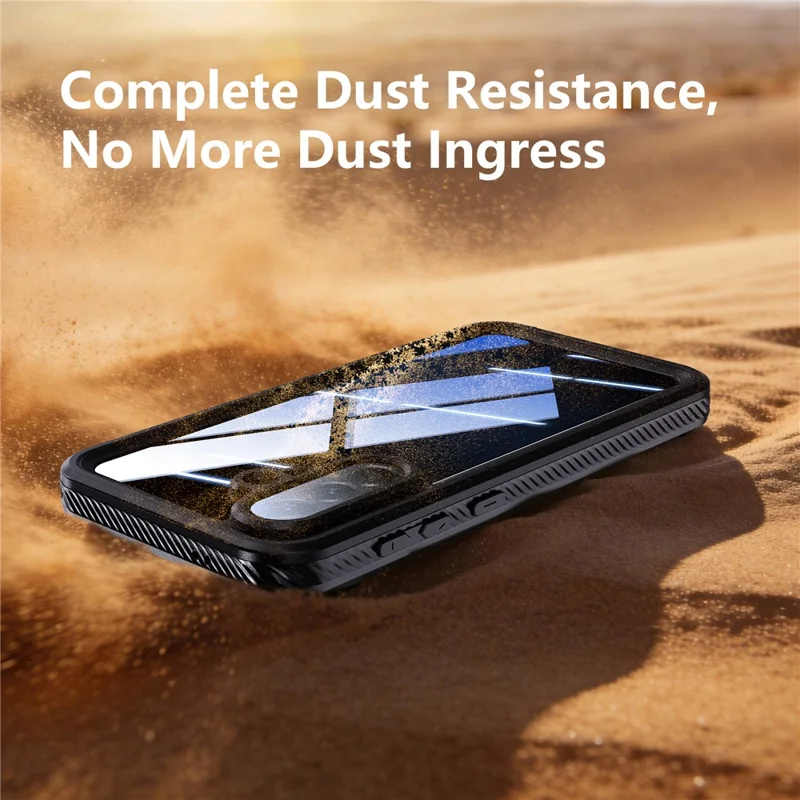 REDPEPPER For Samsung Galaxy A57 5G Case IP68 Waterproof PC + TPU Phone Cover - Black