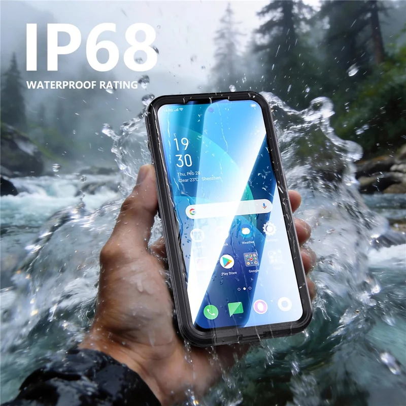 REDPEPPER For Samsung Galaxy A57 5G Case IP68 Waterproof PC + TPU Phone Cover - Black