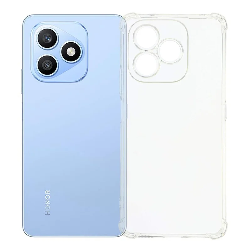TPU-hoesje voor Honor X8d 4G met Versterkte Hoeken Stootvaste Telefoonhoes - Transparant