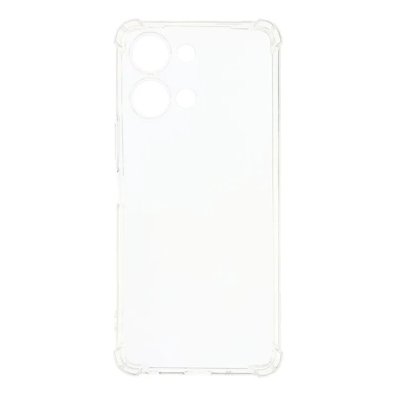 Für vivo Y05 4G TPU Hülle Verstärkte Ecken Stoßfeste Handyhülle - Transparent