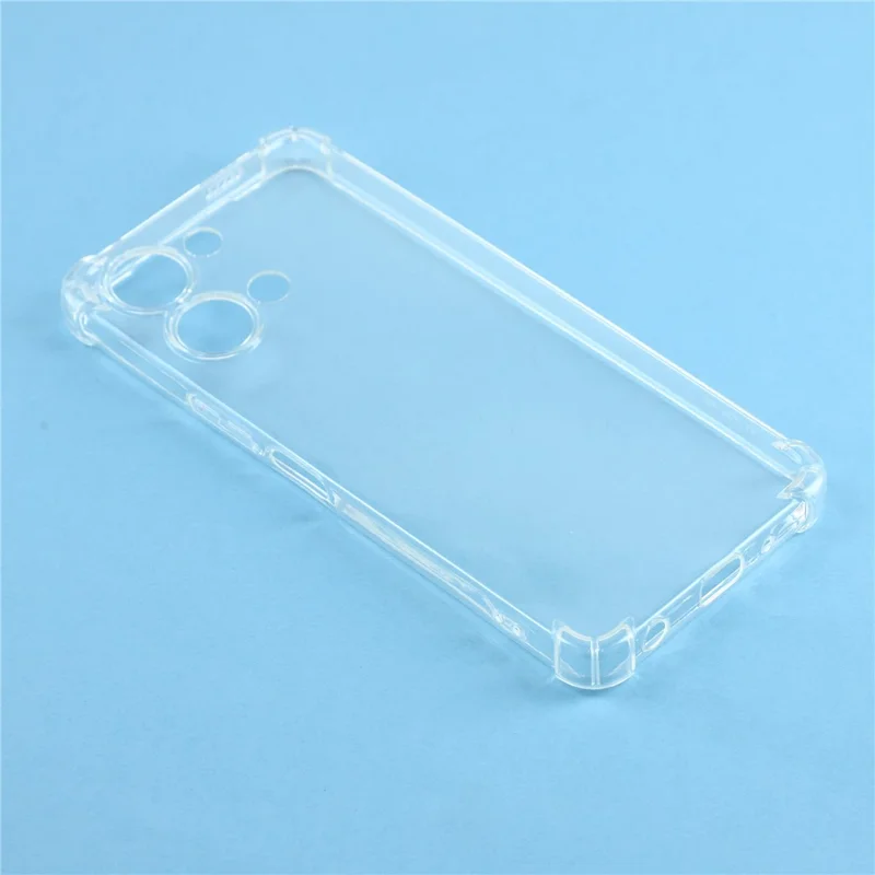Für vivo Y05 4G TPU Hülle Verstärkte Ecken Stoßfeste Handyhülle - Transparent
