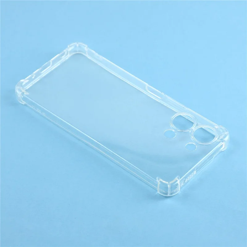 Für vivo Y05 4G TPU Hülle Verstärkte Ecken Stoßfeste Handyhülle - Transparent