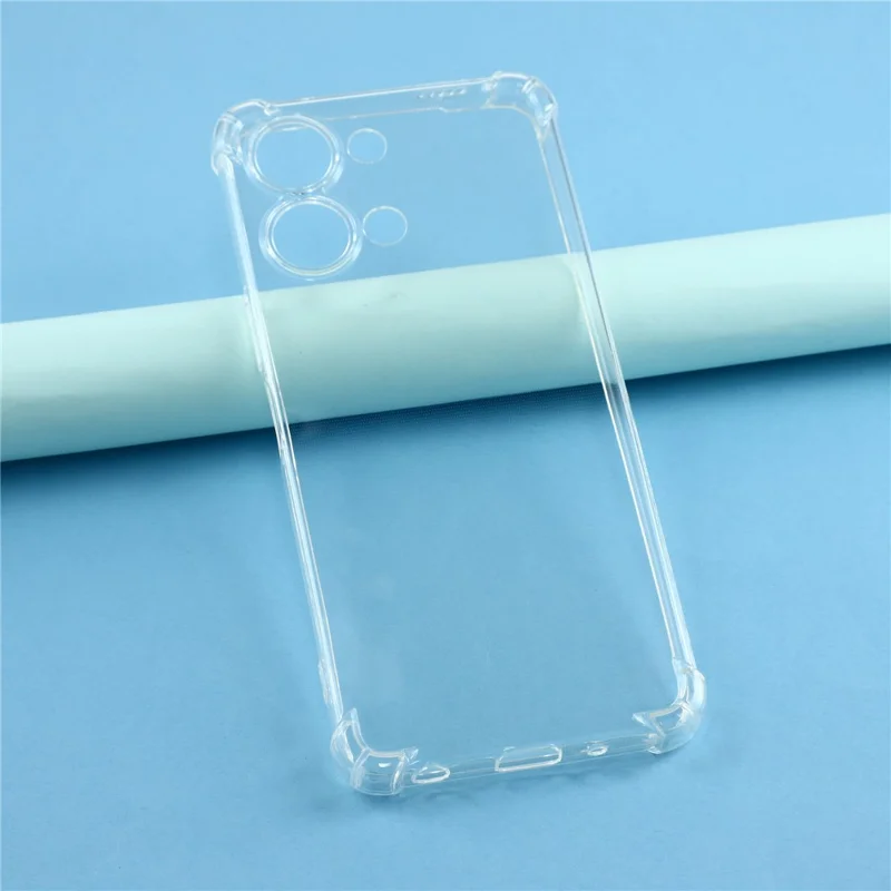 Für vivo Y05 4G TPU Hülle Verstärkte Ecken Stoßfeste Handyhülle - Transparent