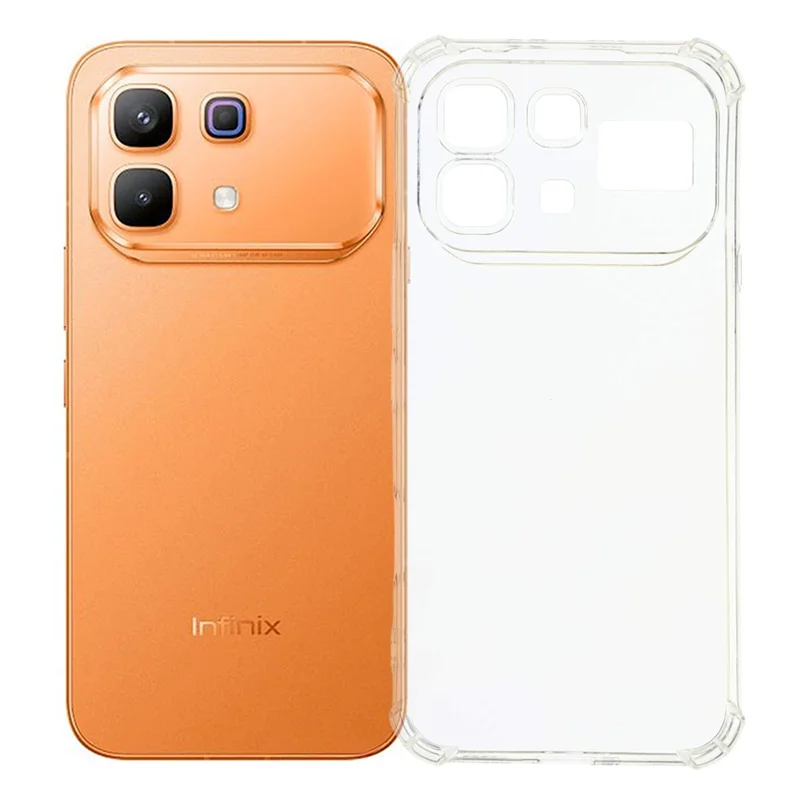 For Infinix Note 60 Pro 5G  /  Note 60 5G TPU Case Reinforced Corners Drop-proof Phone Cover - Transparent