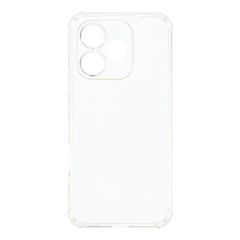 For Honor 600 Lite 5G TPU Case Reinforced Corners Drop-proof Phone Cover - Transparent